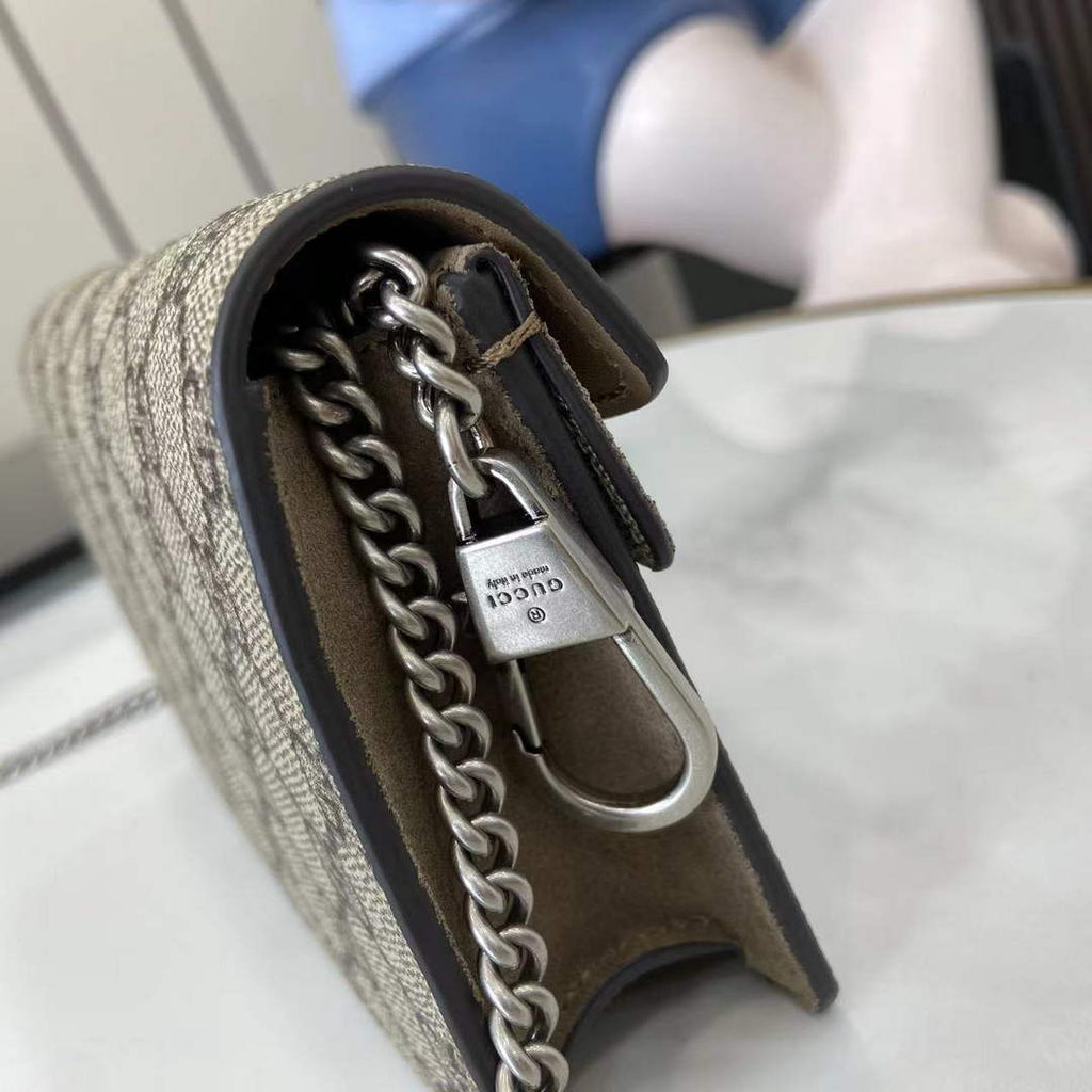 Gucci Dionysus GG Supreme Super Mini Bag 476432 Beige