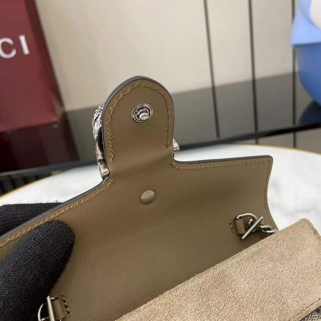Gucci Dionysus GG Supreme Super Mini Bag 476432 Beige