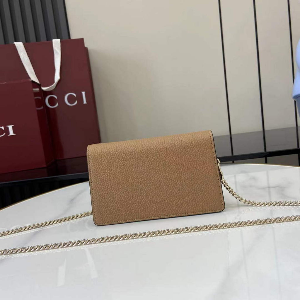 Gucci Dionysus Super Mini Bag 476432 Light Brown Leather