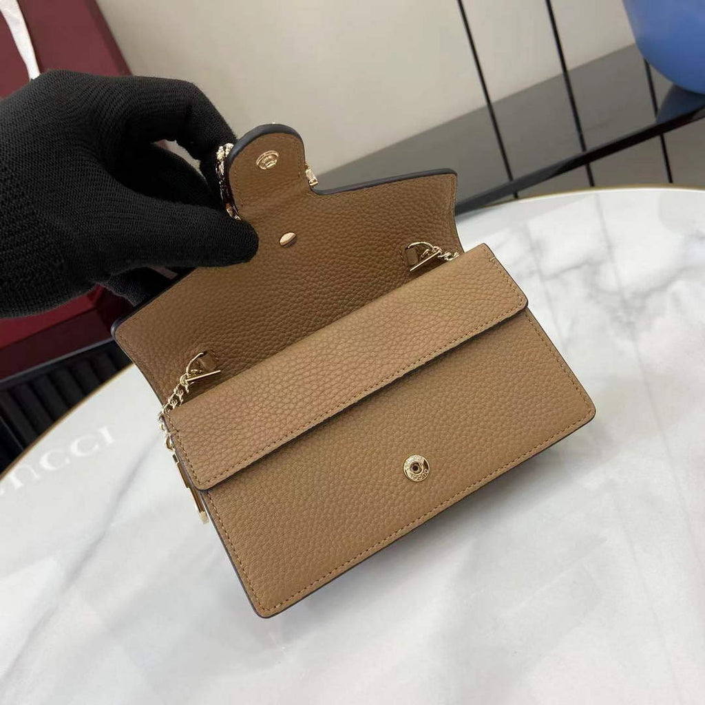 Gucci Dionysus Super Mini Bag 476432 Light Brown Leather