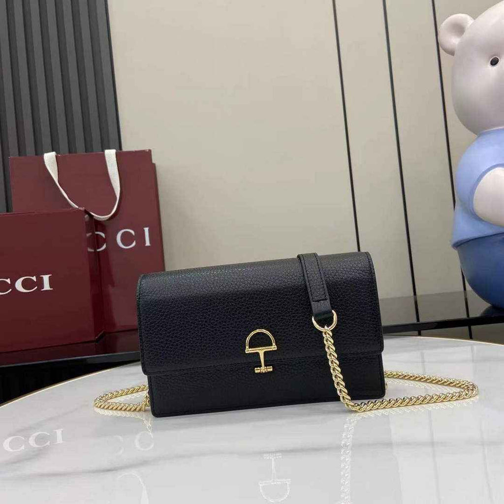 Gucci Dionysus wallet on chain ‎837373 in black leather