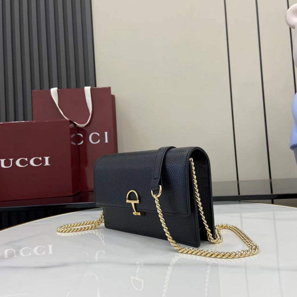 Gucci Dionysus wallet on chain ‎837373 in black leather