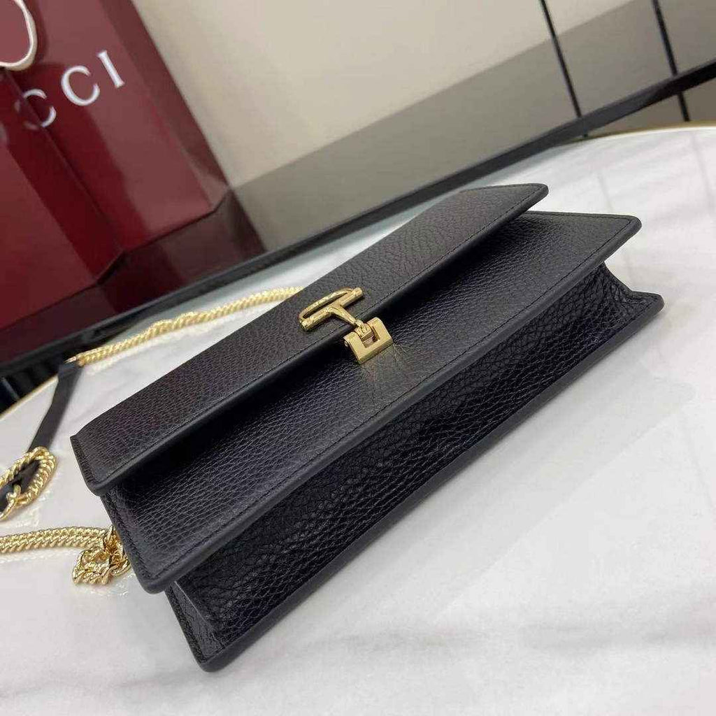 Gucci Dionysus wallet on chain ‎837373 in black leather