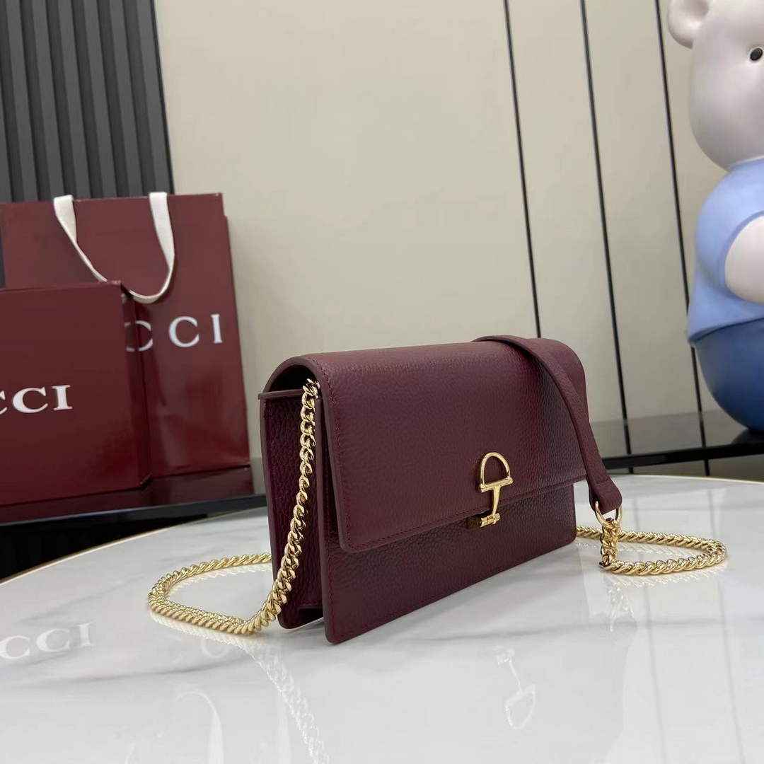 Gucci Dionysus wallet on chain ‎837373 in red leather