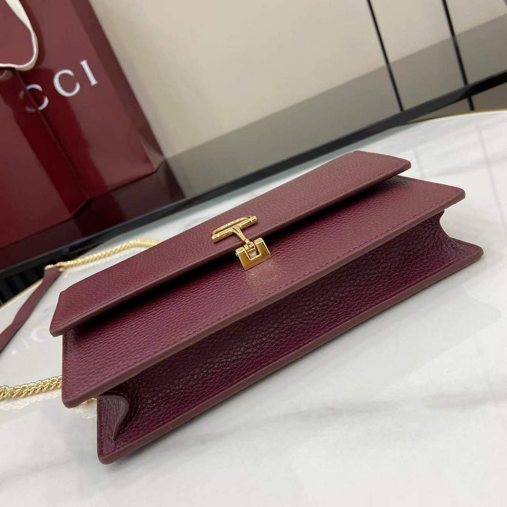 Gucci Dionysus wallet on chain ‎837373 in red leather