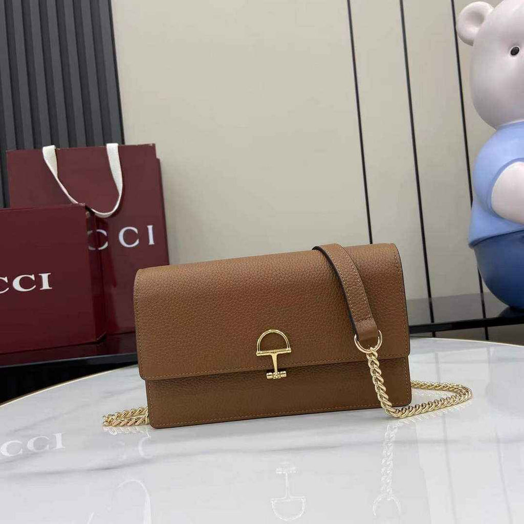 Gucci Dionysus wallet on chain ‎837373 in brown leather