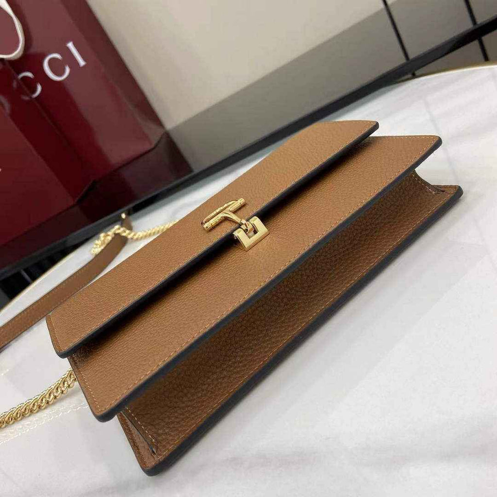 Gucci Dionysus wallet on chain ‎837373 in brown leather