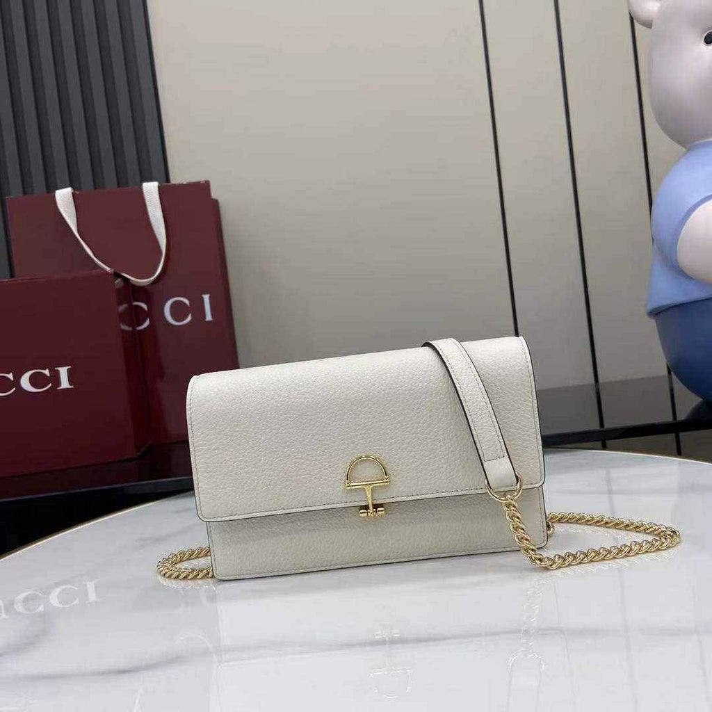 Gucci Dionysus wallet on chain ‎837373 in beige leather