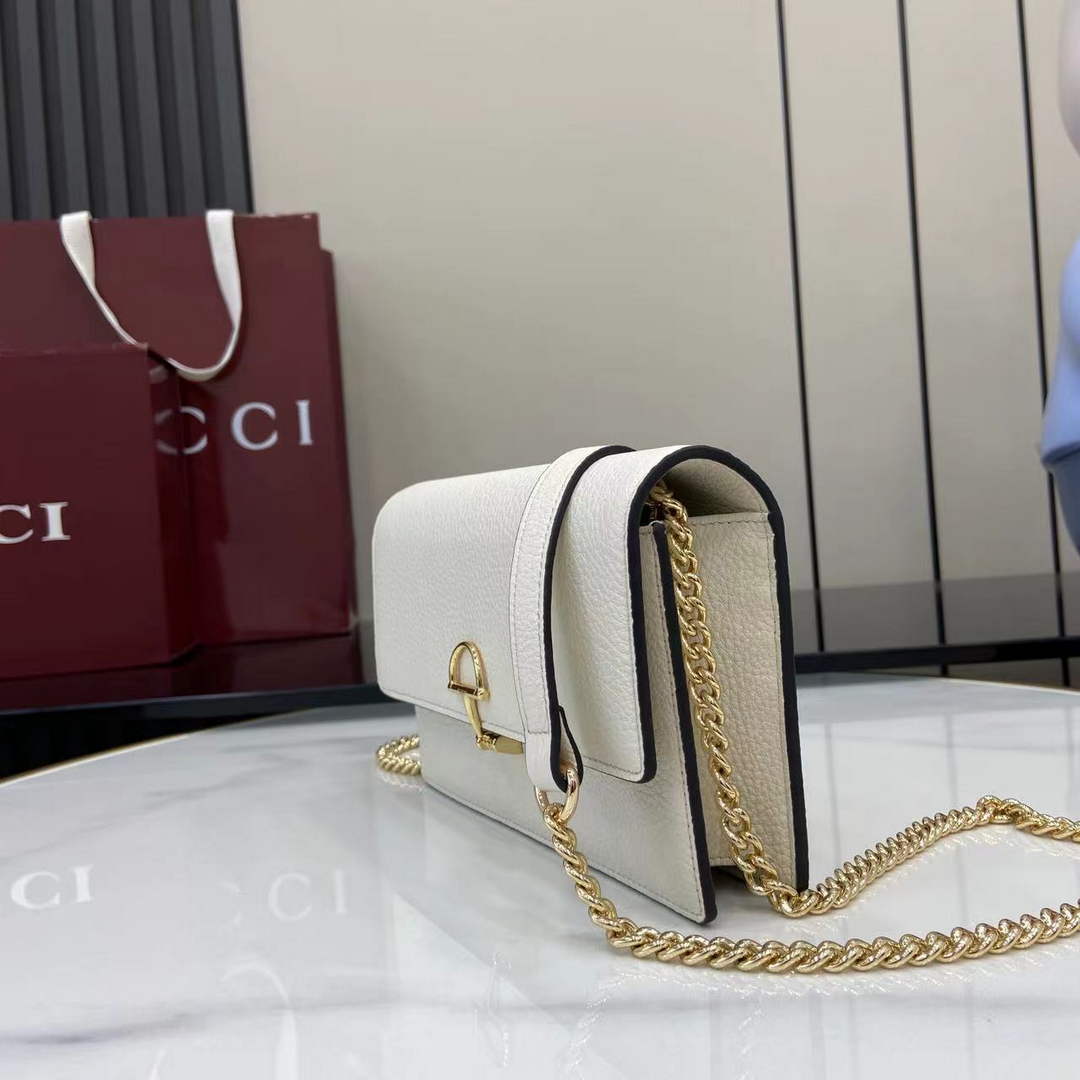 Gucci Dionysus wallet on chain ‎837373 in beige leather