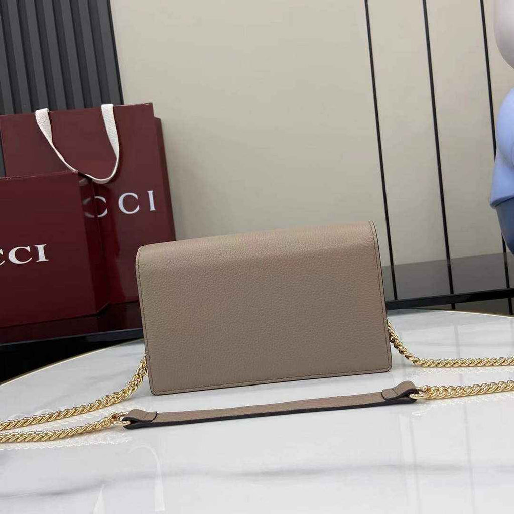 Gucci Dionysus wallet on chain ‎837373 in light pink leather