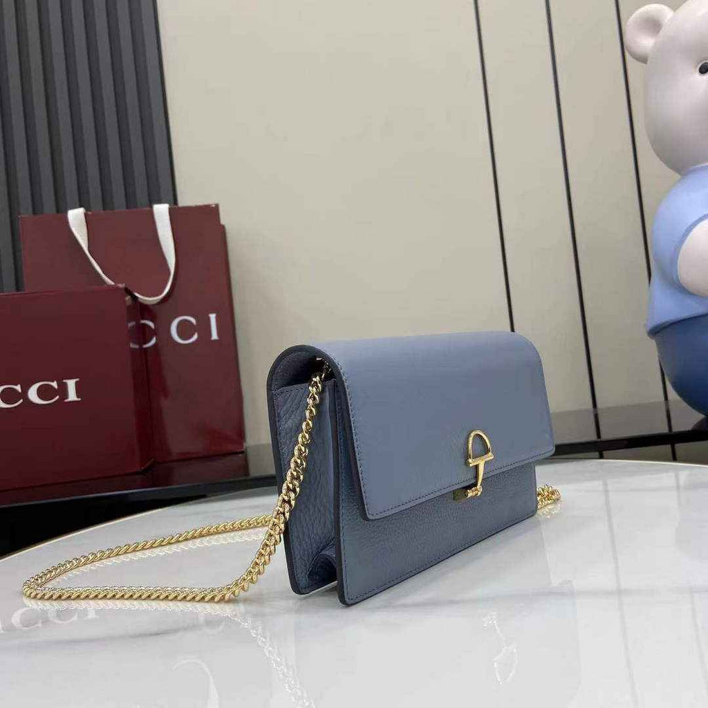 Gucci Dionysus wallet on chain ‎837373 in blue leather