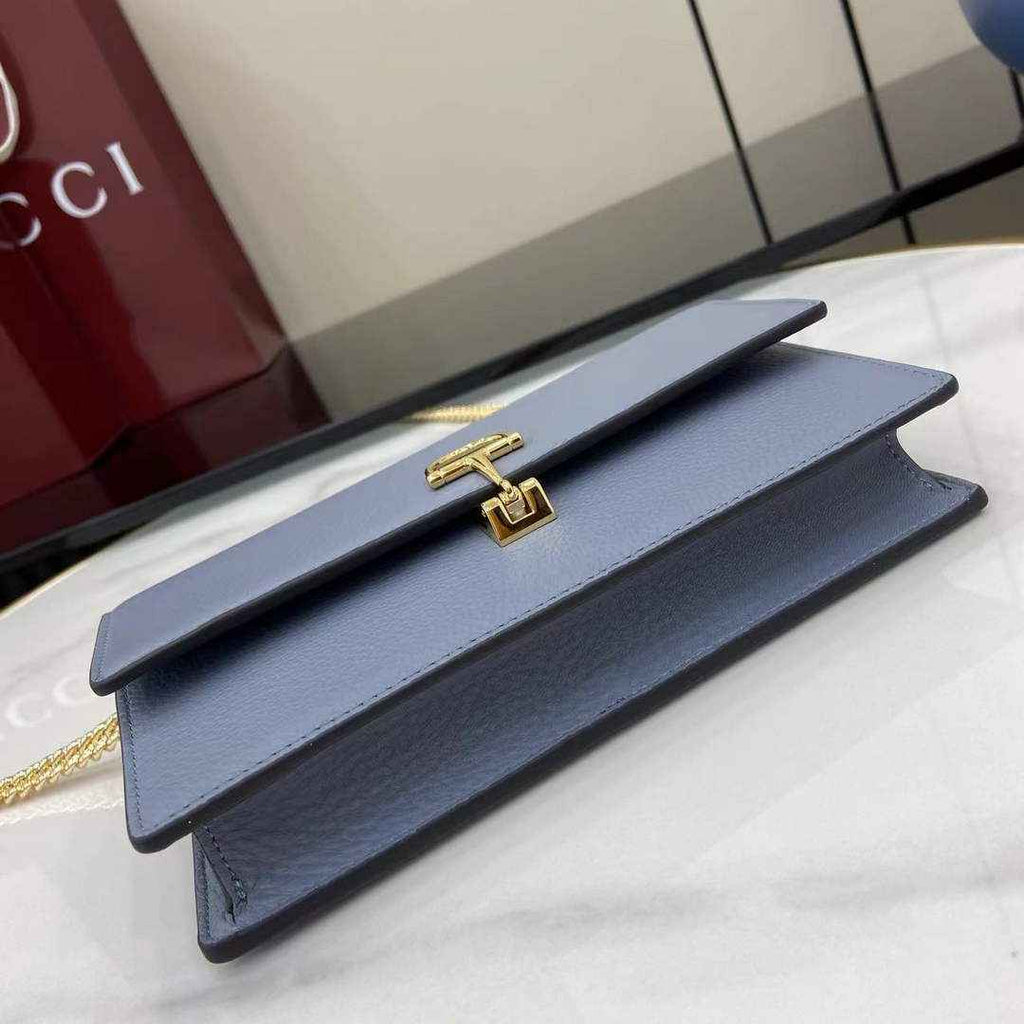 Gucci Dionysus wallet on chain ‎837373 in blue leather