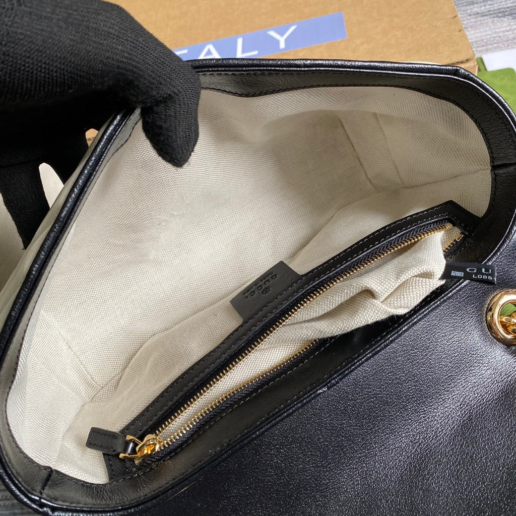Gucci GG 443497 Marmont small shoulder handbag yellow