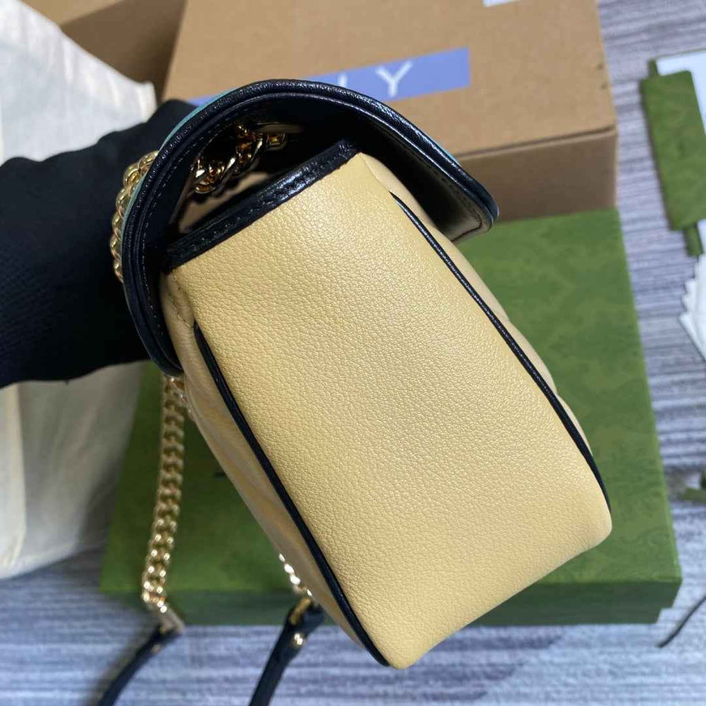 Gucci GG 443497 Marmont small shoulder handbag blue