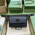 Gucci GG belt bag 746300 with Interlocking G in black Supreme