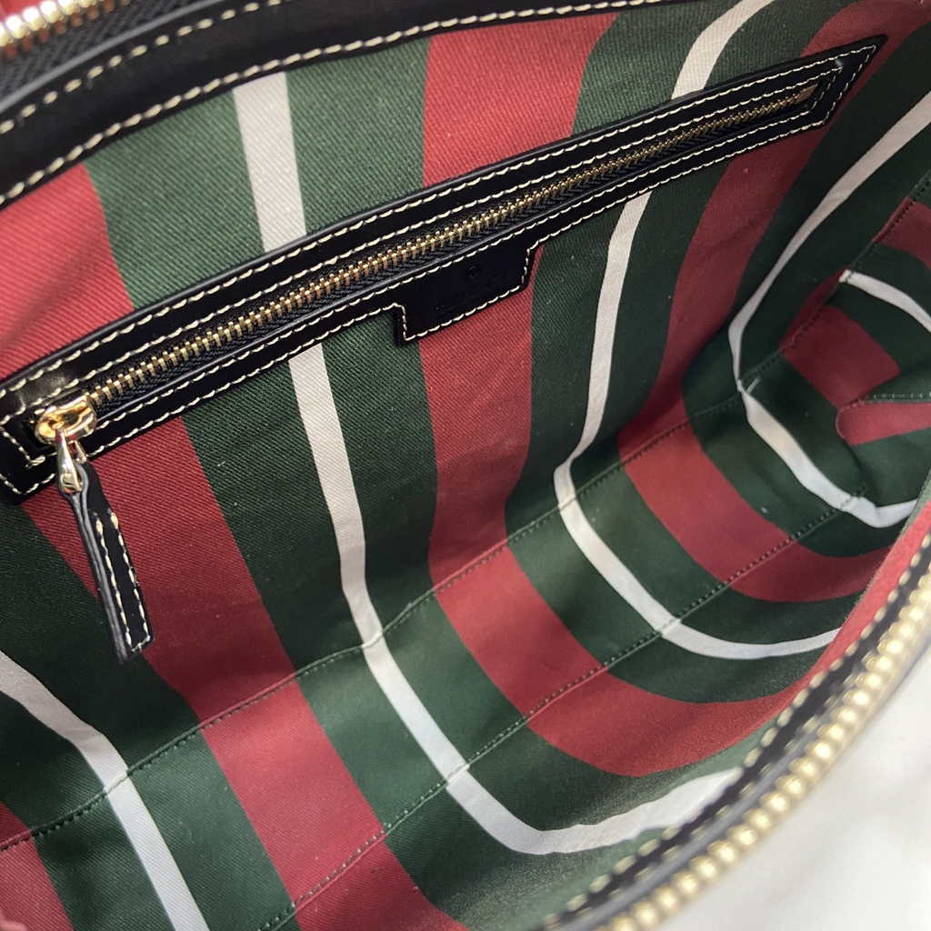 Gucci GG Emblem large shoulder bag ‎815217 in black GG Monogram