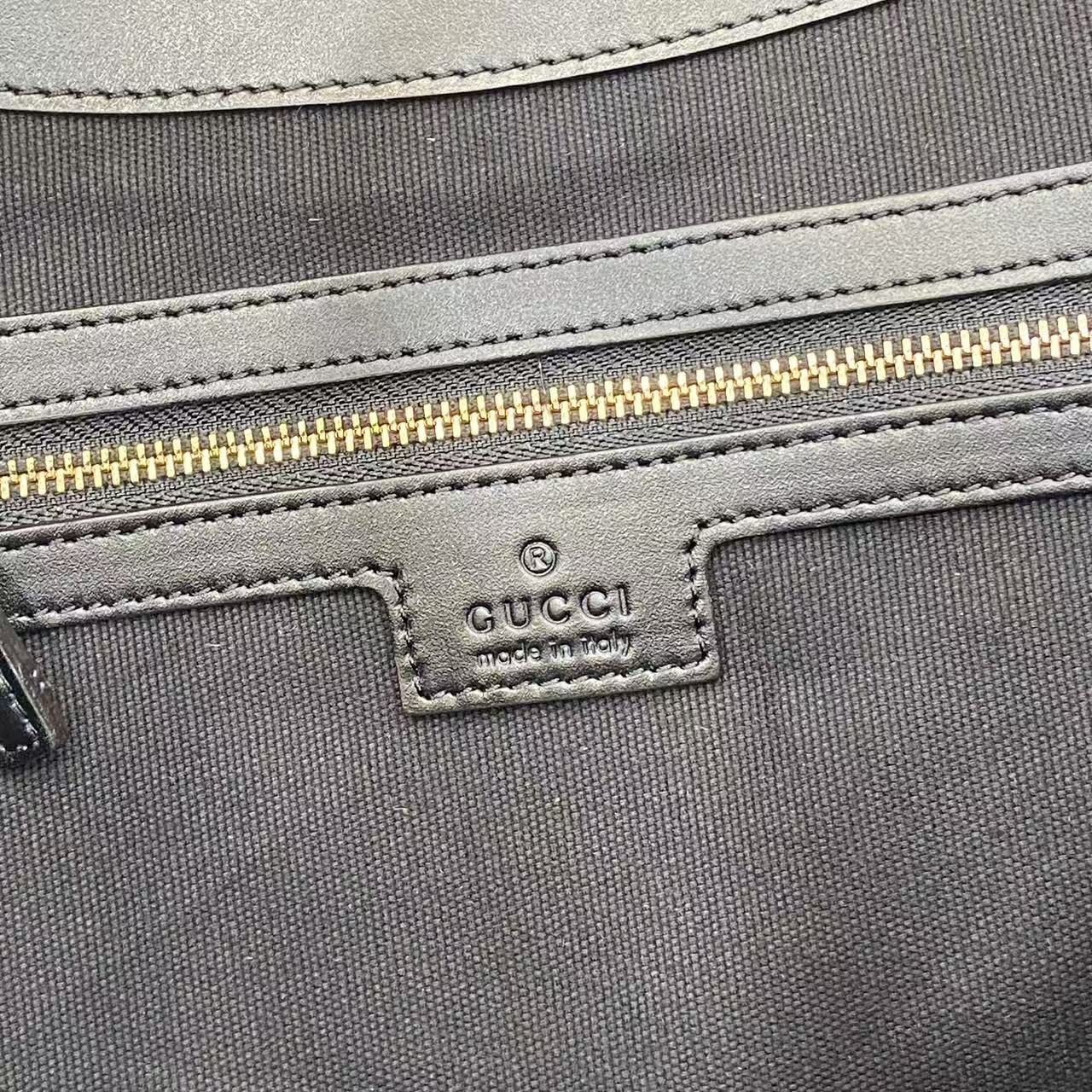 Gucci GG Emblem large tote bag 847455 in Black GG leather