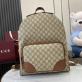 Gucci GG Emblem medium backpack ‎821159 in beige and dark