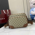 Gucci GG Emblem medium crossbody bag, 821160 in beige fabric