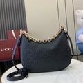 Gucci GG Emblem medium shoulder bag 820453 in black GG leather
