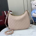 Gucci GG Emblem medium shoulder bag 820453 in light pink GG leather