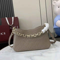 Gucci GG Emblem mini shoulder bag 815263 in taupe GG leather