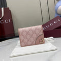 Gucci GG Emblem mini wallet, 820692 in pink leather