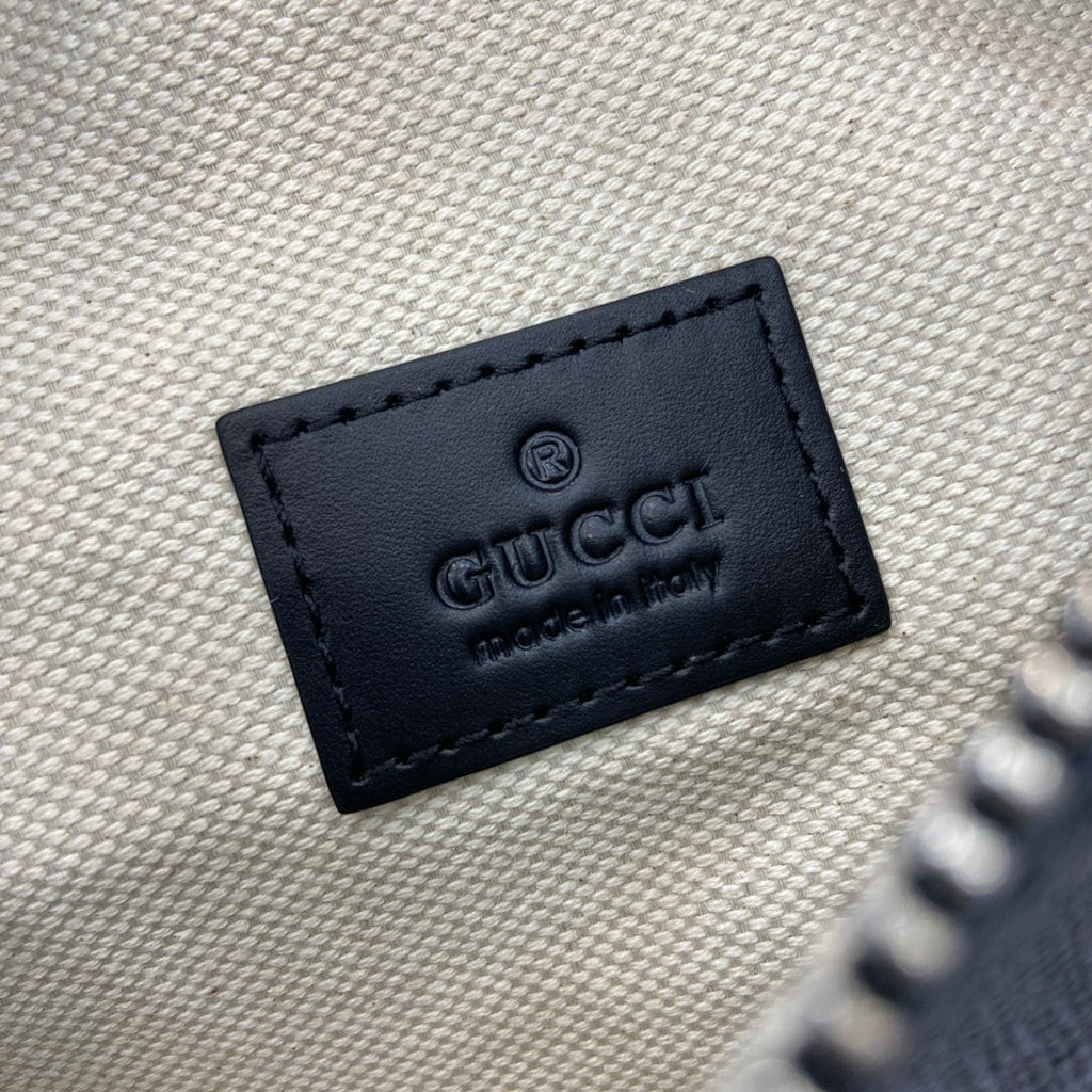 Gucci GG Emblem small belt bag, 821165 in black fabric