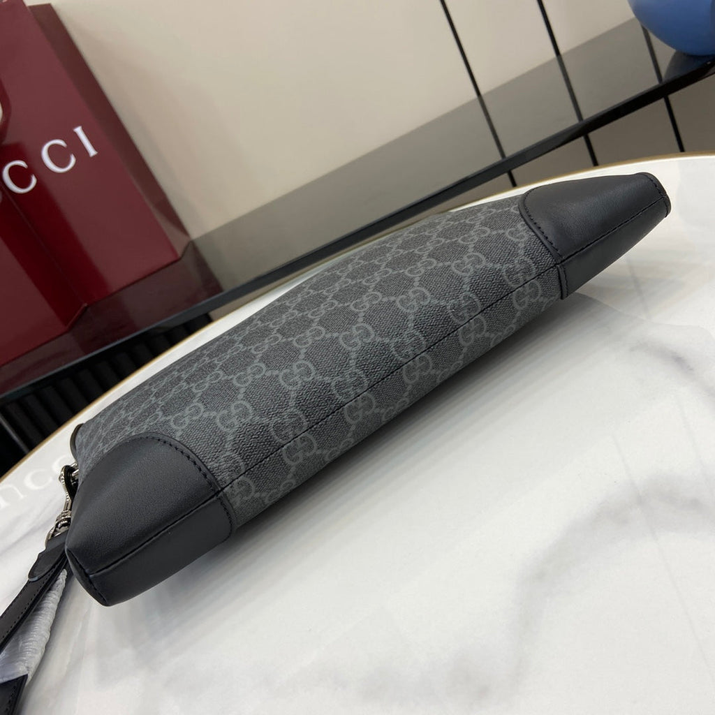 Gucci GG Emblem small business case, 821156 in black fabric
