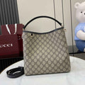 Gucci GG Emblem medium bucket bag ‎815103 in black fabric