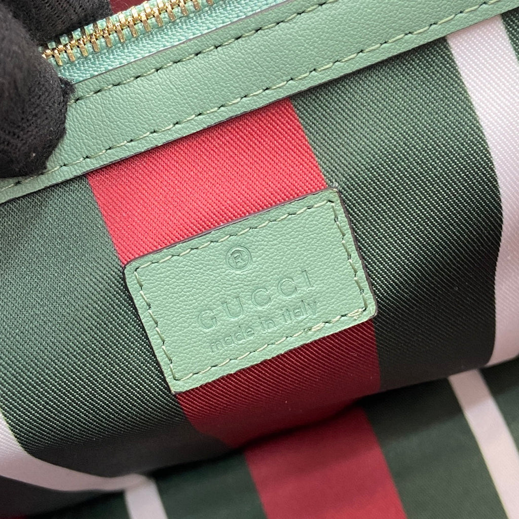 Gucci GG Emblem medium bucket bag ‎815103 in green fabric