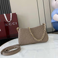 Gucci GG Emblem super mini bag 815278 in taupe leather
