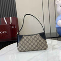Gucci GG Emblem super mini shoulder bag 820696 in black fabric