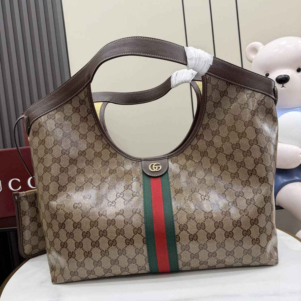 Gucci GG large tote brown canvas 853971