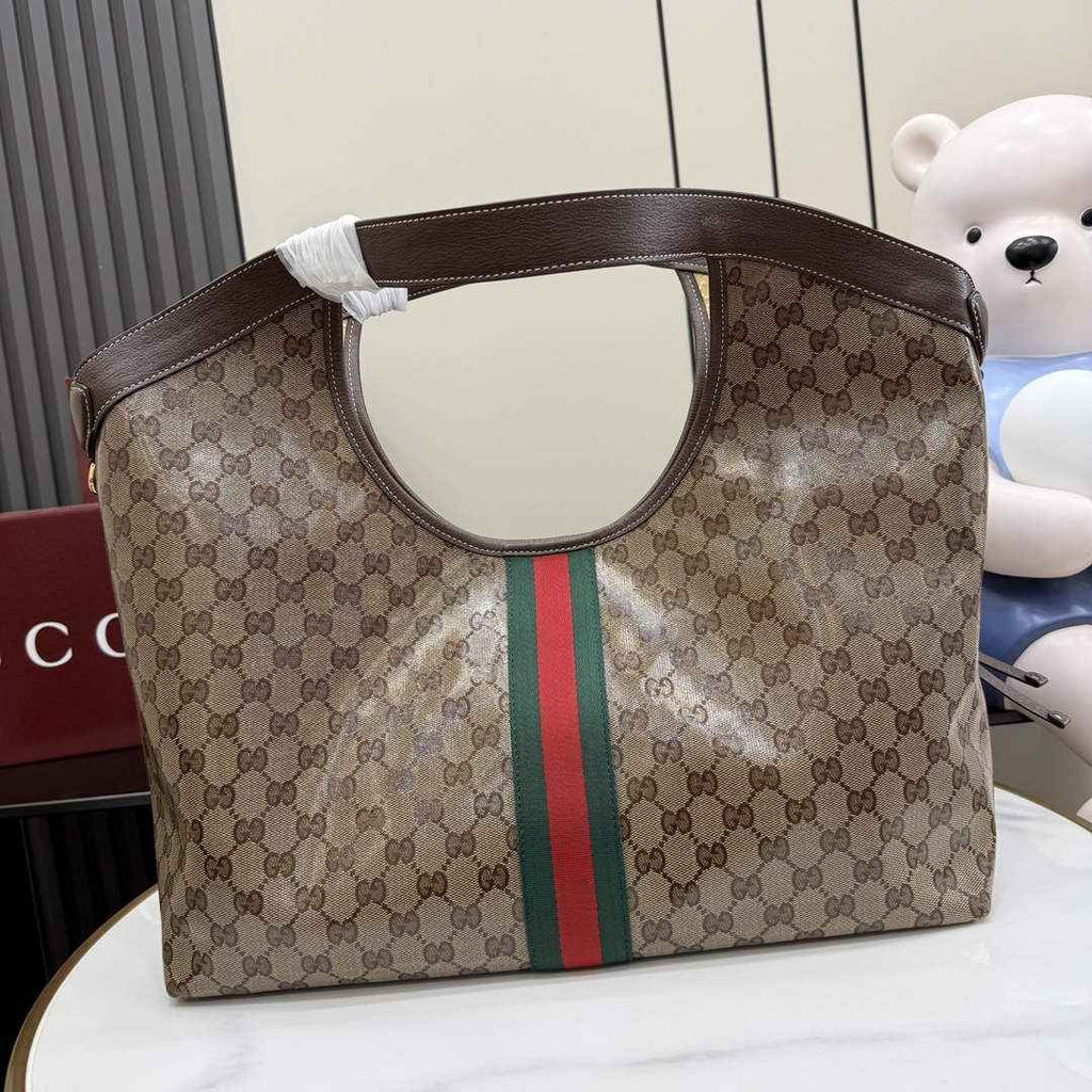 Gucci GG large tote brown canvas 853971