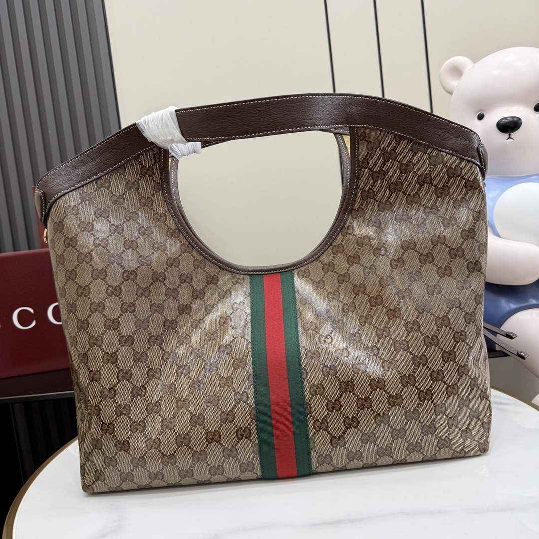 Gucci GG large tote brown canvas 853971