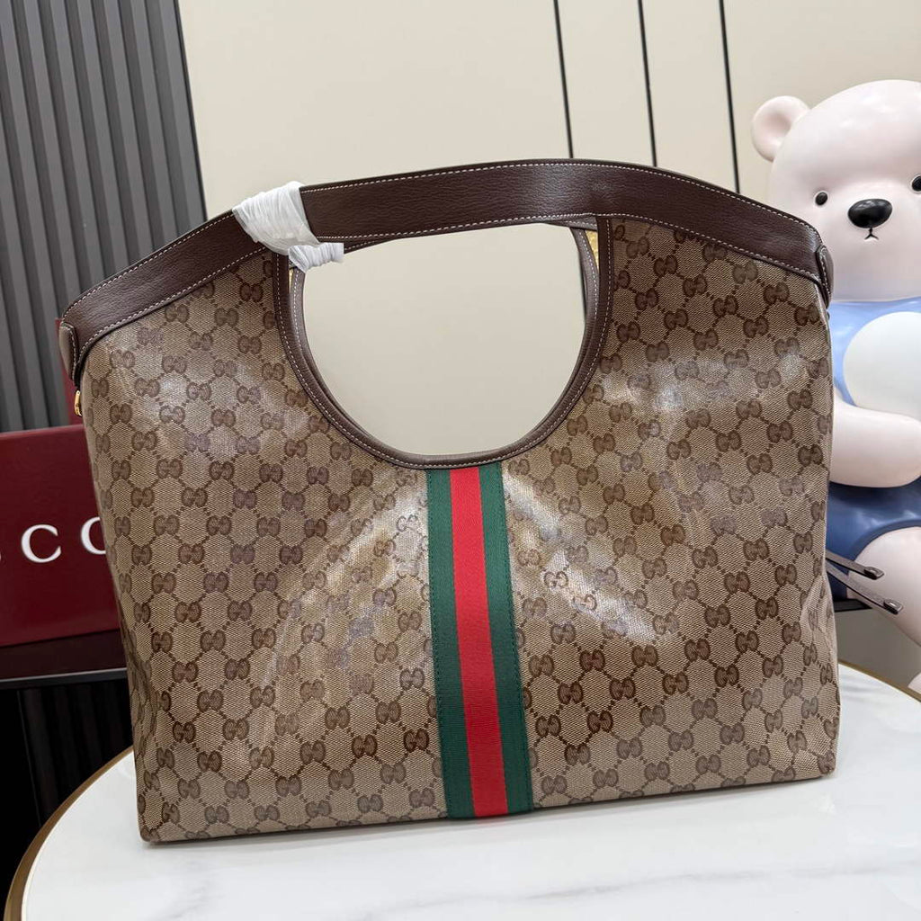 Gucci GG large tote brown canvas 853971