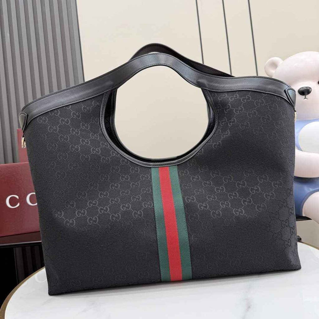 Gucci GG large tote black canvas 853971