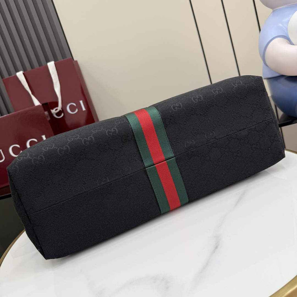 Gucci GG large tote black canvas 853971