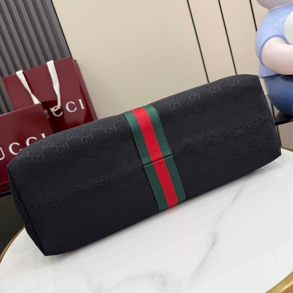 Gucci GG large tote black canvas 853971