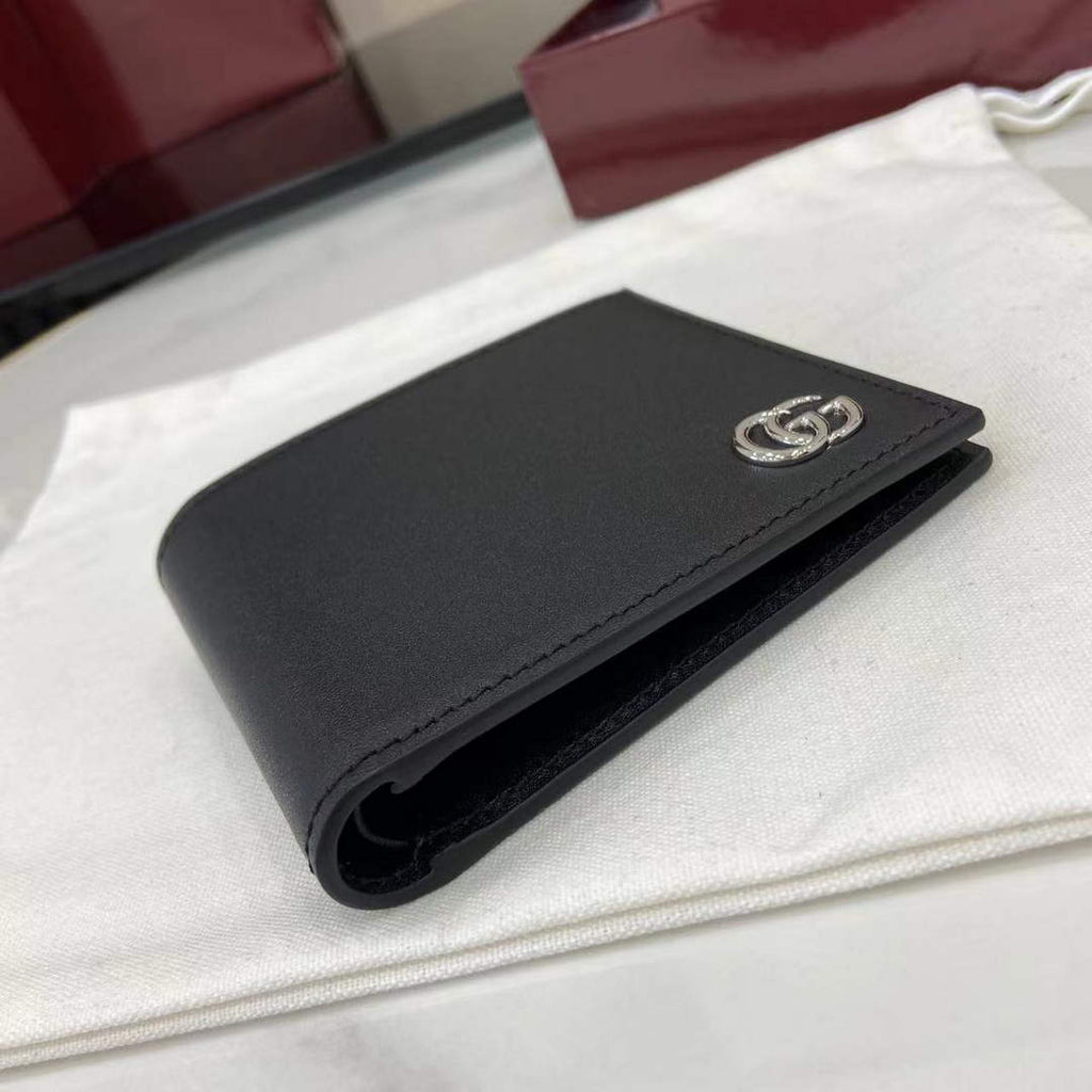 Gucci GG Marmont bi-fold wallet 835047 in Black leather