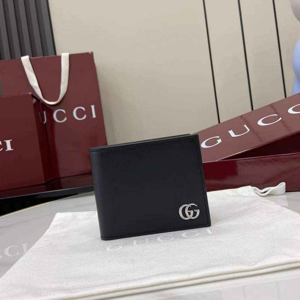 Gucci GG Marmont coin wallet 835048 in black soft leather