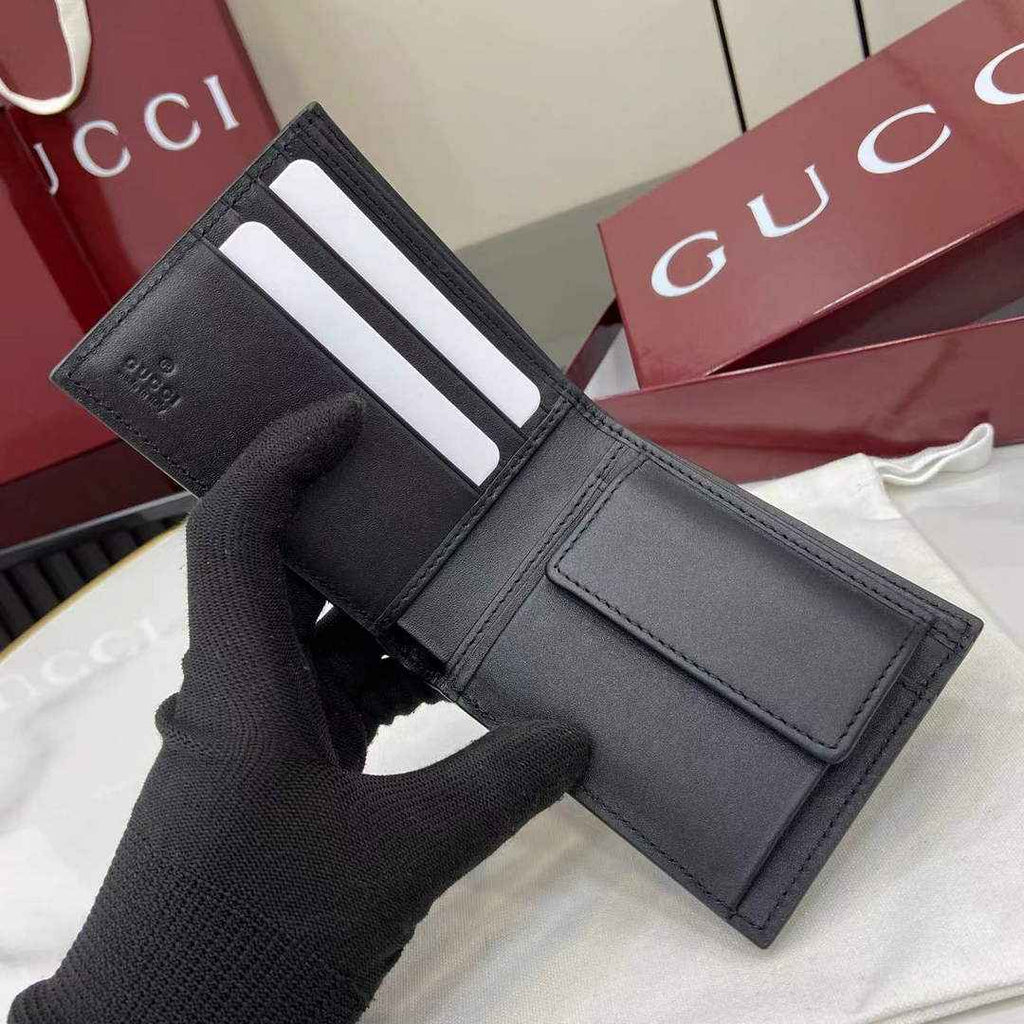 Gucci GG Marmont coin wallet 835048 in black soft leather