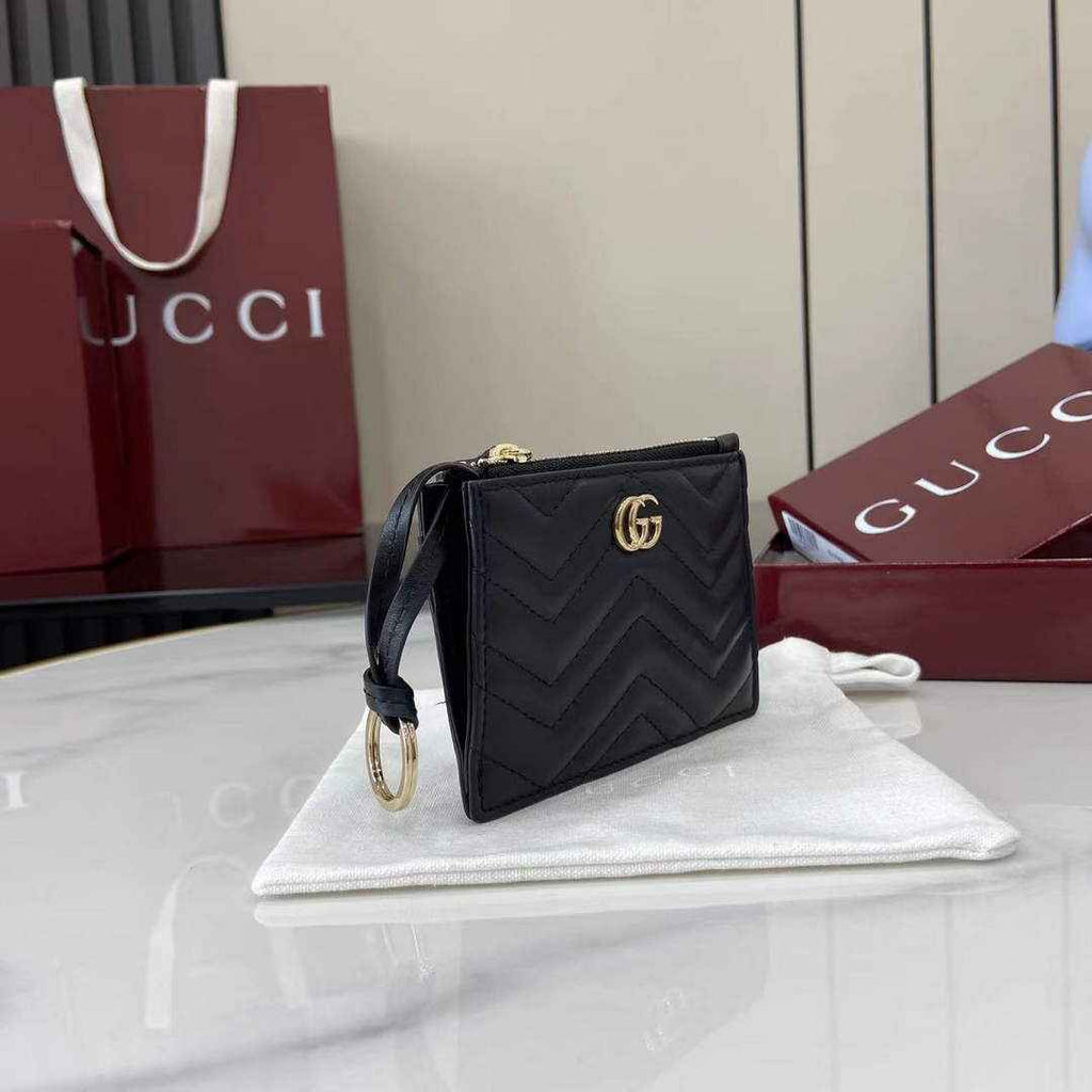 Gucci GG Marmont key case in black leather 837747