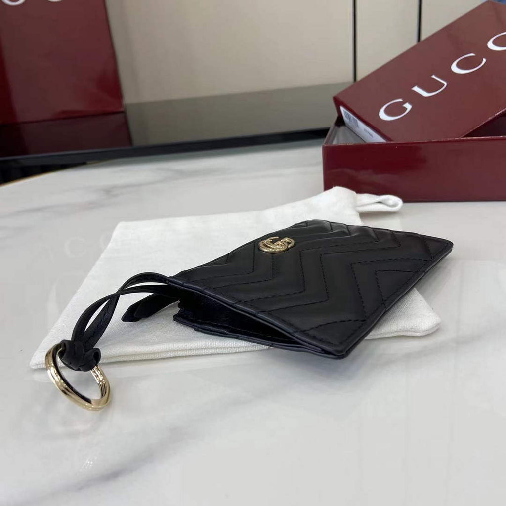 Gucci GG Marmont key case in black leather 837747
