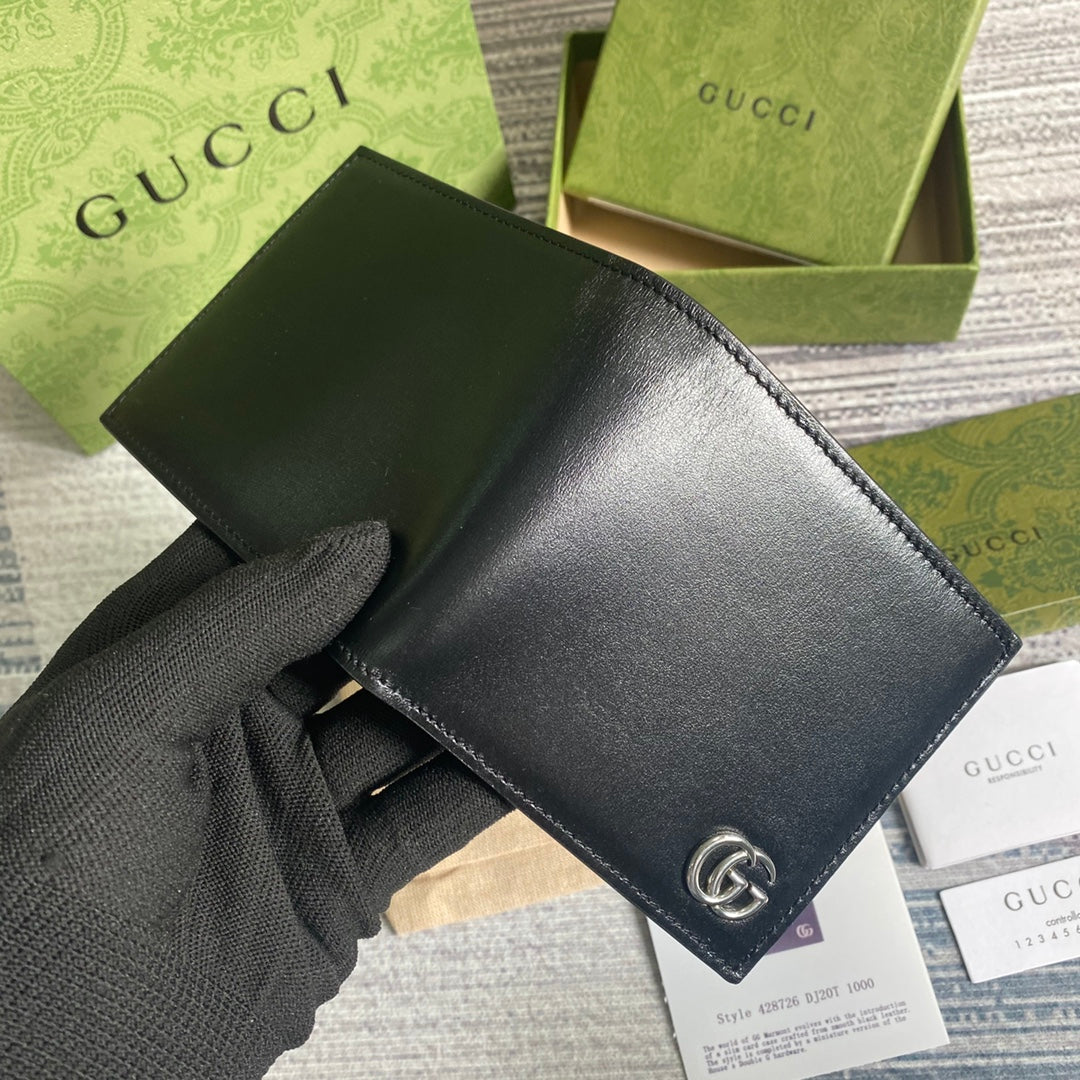 Gucci GG Marmont leather bi-fold wallet ‎428726 black