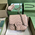 Gucci GG Marmont mini shoulder bag, 739681 in taupe leather