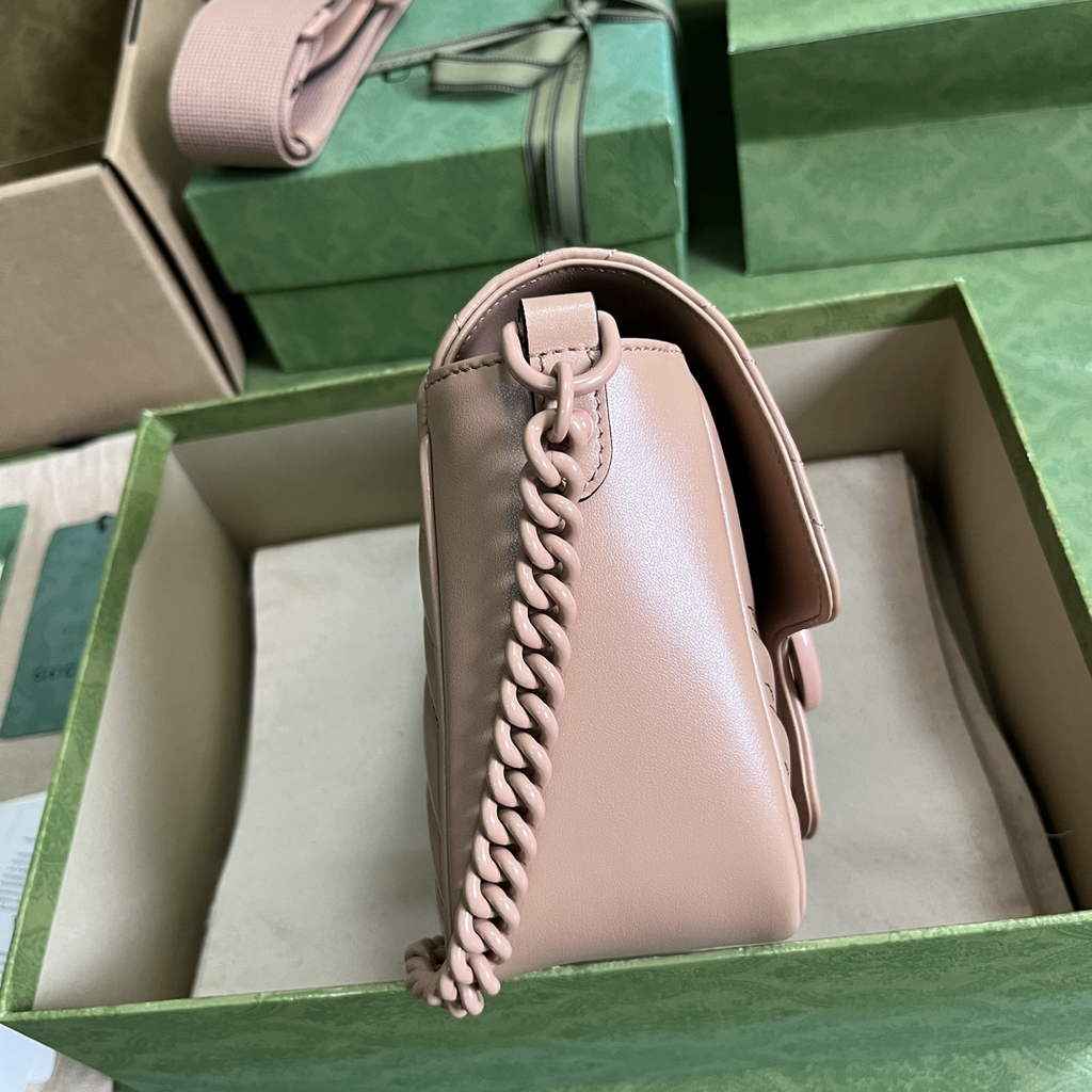 Gucci GG Marmont mini shoulder bag, 739681 in taupe leather