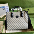 Gucci GG small tote bag ‎659983 in Blue GG Supreme