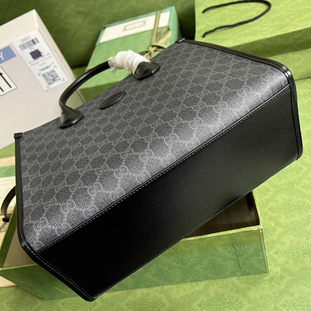 Gucci GG small tote bag ‎659983 in Black GG Supreme